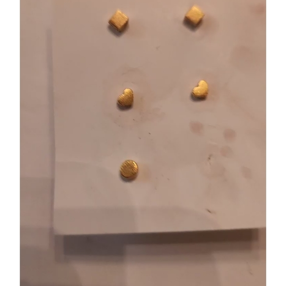 Studs pairs and mismatched. Same theme. Infant studs piercings. Vintage - Picture 6 of 6